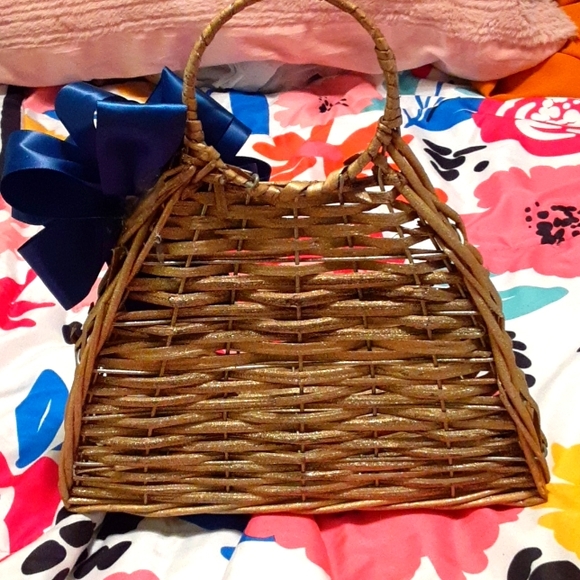 Flower Girl Dress, Handmade Custom Made, Navy Gold Pearl & Sequin Embellishments - Picture 15 of 15